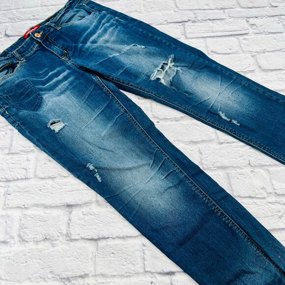 NOT FOR SALE    UNIONBAY Women's Mid Rise Vintage Peg Jeans Size 11 Medium Blue - Picture 5 of 11